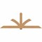 Ekena Millwork Redmond Smooth Timber Gable Bracket, Western Red Cedar, 96"W x 36"H x 5 1/2"D x 5 1/2"F, 9/12 Pitch GBW096X36X0606RED00SWR - alternate 1